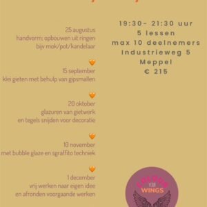 Keramiekcursus 'Tuesday Clay Club' (deel 2)