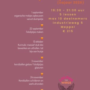 Keramiekcursus 'Tuesday Clay Club' deel 4